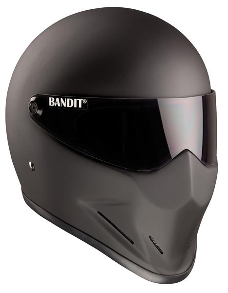 Bandit Crystal Motorcycle Helmet - Matt Black